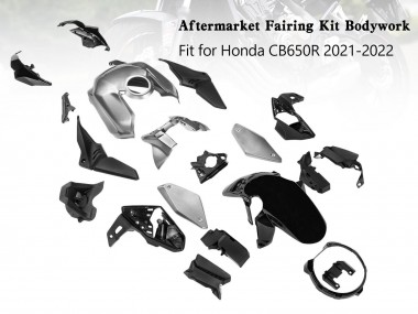 Carena Moto Honda CB650R 2019-2022 - Argento Nero Fabbrica