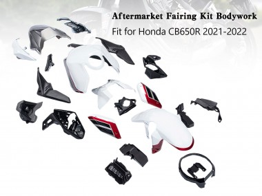 Carena Moto Honda CB650R 2019-2022 - Bianco Nero Rosso Fabbrica