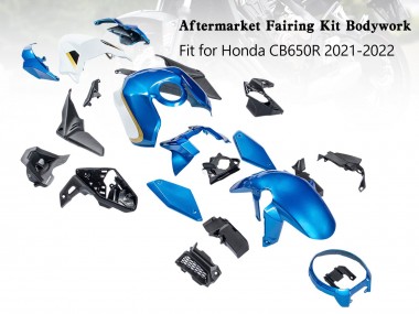 Carena Moto Honda CB650R 2019-2022 - Blu Oro Nero Fabbrica