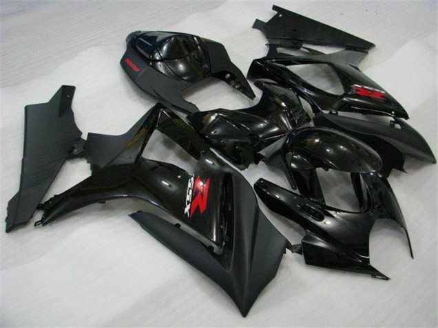 Carena Moto Suzuki GSXR 1000 2007-2008 - Nero Lucido Nero Opaco Rosso