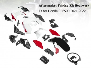 Carena Moto Honda CB650R 2019-2022 - Nero Rosso Bianco Fabbrica