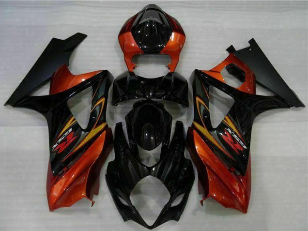 Carena Moto Suzuki GSXR 1000 2007-2008 - Nero Arancia