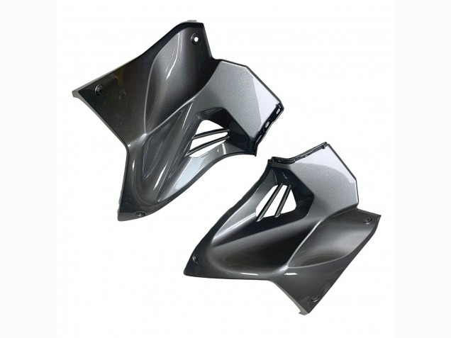 Carena Moto Kawasaki Ninja H2 2015-2022 - Argento Nero Fibra di Carbonio