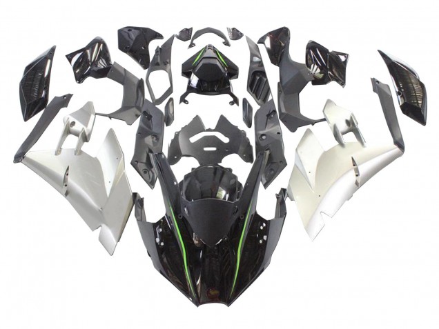 Carena Moto Kawasaki Ninja H2 2015-2022 - Nero Argento Verde