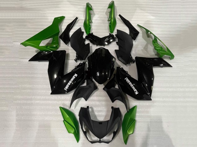 Carena Moto Kawasaki Z250/Z300 2015-2016 - Verde Nero Lucido