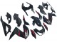 Carena Moto Kawasaki Z250/Z300 2015-2016 - Nero Lucido Rosso Argento
