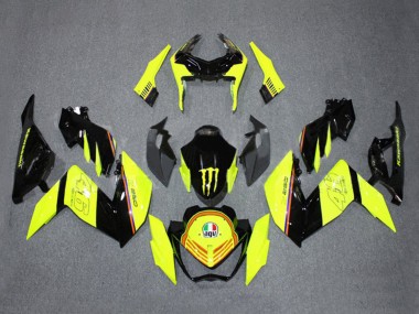 Carena Moto Kawasaki Z250/Z300 2015-2016 - Giallo Nero Lucido Mostro Fabbrica