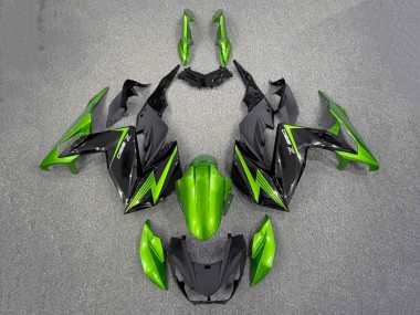 Carena Moto Kawasaki Z250/Z300 2015-2016 - Verde Nero Lucido Fabbrica