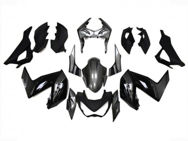 Carena Moto Kawasaki Z250/Z300 2015-2016 - Nero Lucido Grigio Fabbrica