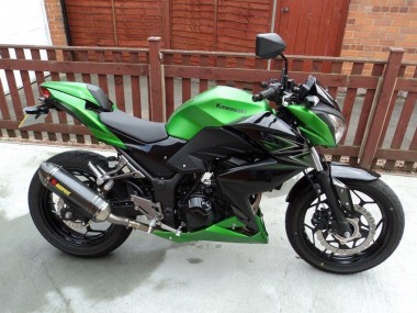 Carena Moto Kawasaki Z250/Z300 2015-2016 - Verde Nero Opaco Fabbrica