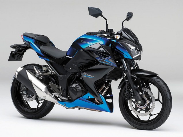 Carena Moto Kawasaki Z250/Z300 2015-2016 - Blu Nero Opaco