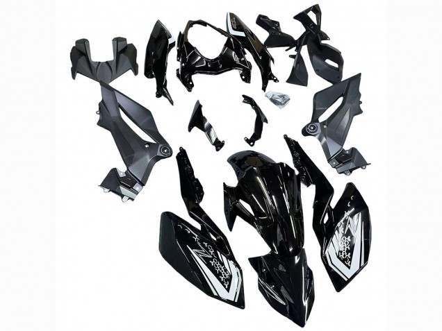 Carena Moto Kawasaki Z400 2018-2024 - Nero Lucido
