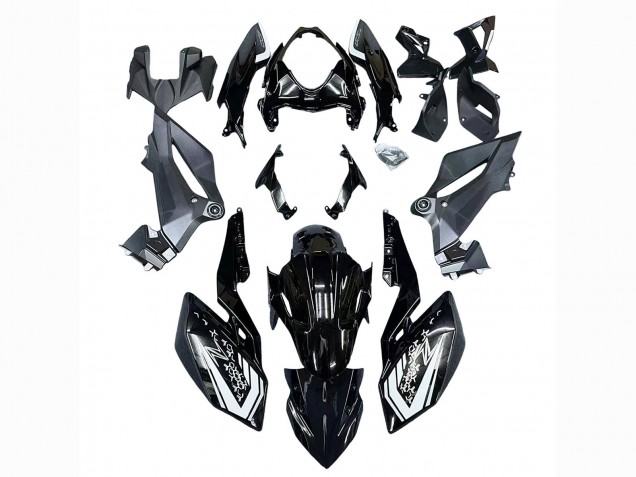 Carena Moto Kawasaki Z400 2018-2024 - Nero Lucido