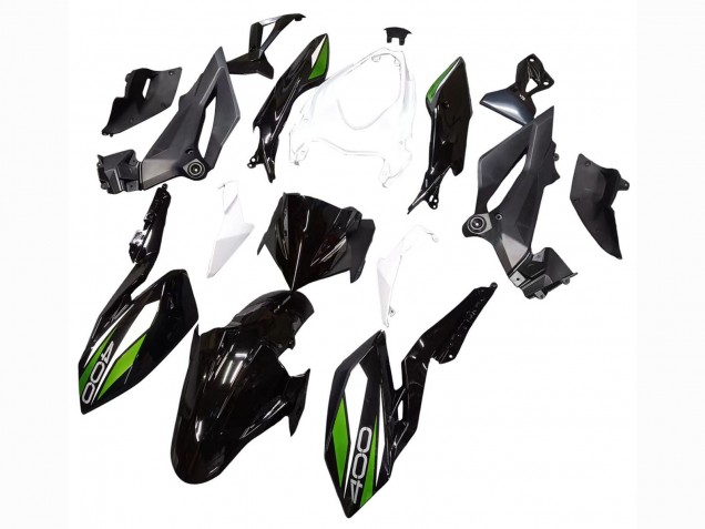 Carena Moto Kawasaki Z400 2018-2024 - Bianco Nero Lucido Verde