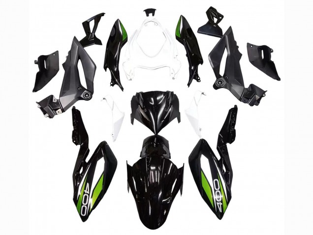 Carena Moto Kawasaki Z400 2018-2024 - Bianco Nero Lucido Verde