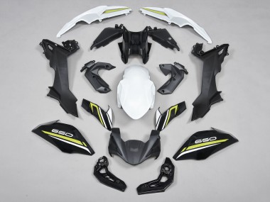 Carena Moto Kawasaki Ninja Z650 2017-2019 - Nero Bianco Giallo Fabbrica