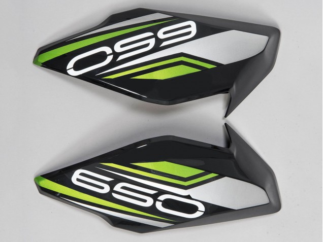 Carena Moto Kawasaki Ninja Z650 2017-2019 - Nero Verde Argento