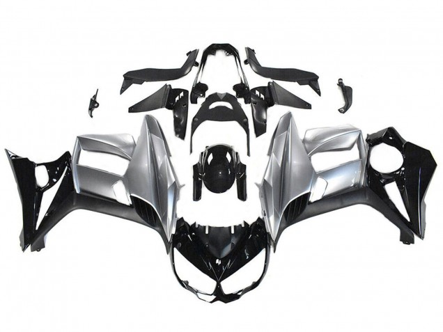 Carena Moto Kawasaki Z1000SX 2010-2016 - Nero Lucido Argento