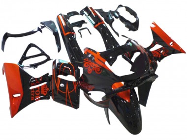Carena Moto Kawasaki ZZR400 1993-2007 - Nero Lucido Rosso Corona Extra Fabbrica
