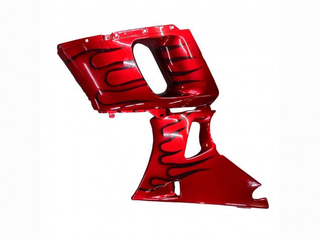 Carena Moto Kawasaki ZZR400 1993-2007 - Rosso Nero Fiamma
