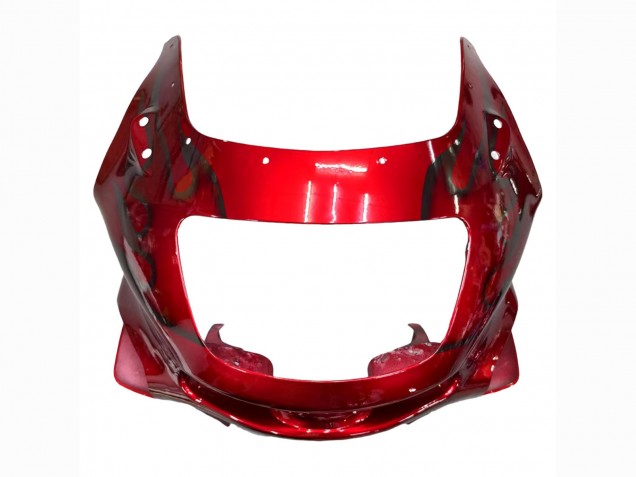 Carena Moto Kawasaki ZZR600 1998-2003 - Rosso Nero Fiamma