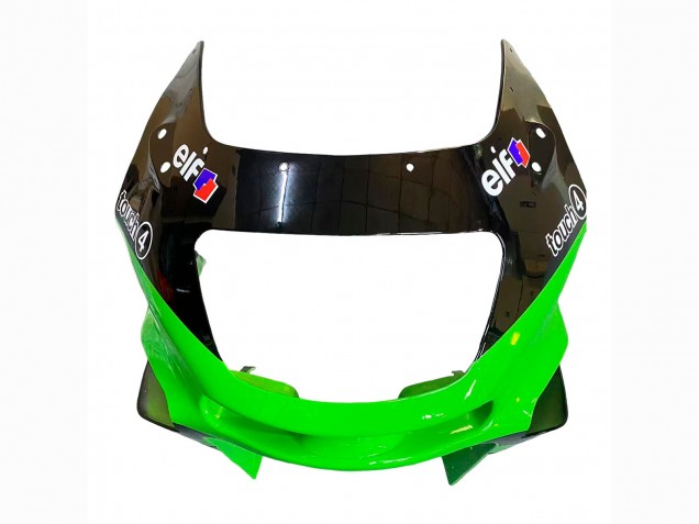 Carena Moto Kawasaki ZZR400 1993-2007 - Verde Nero Lucido Verde Mostro Elf Touch4 Bridgestone
