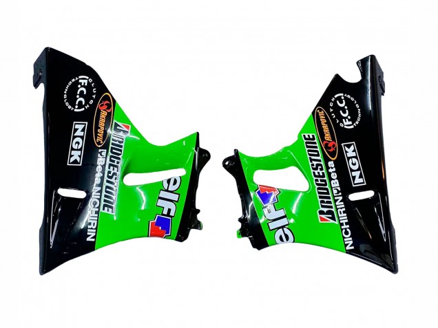Carena Moto Kawasaki ZZR600 1998-2003 - Verde Nero Mostro Elf