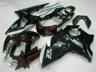 Carena Moto Suzuki GSXR 1000 2009-2016 - Nero Lucido Argento Bianco Fabbrica