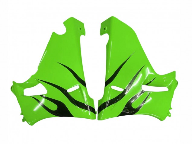 Carena Moto Kawasaki ZZR600 1998-2003 - Verde Nero Lucido Fiamma