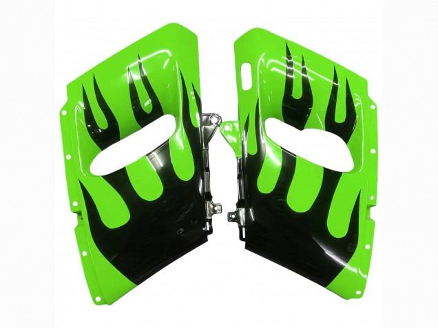 Carena Moto Kawasaki ZZR600 1998-2003 - Verde Nero Lucido Fiamma