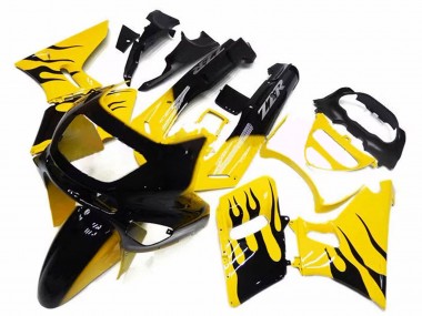 Carena Moto Kawasaki ZZR600 1998-2003 - Giallo Nero Fiamma Fabbrica