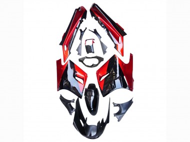 Carena Moto Kawasaki ZZR1100 1990-1992 - Rosso Nero Lucido Fabbrica