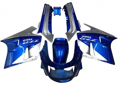 Carena Moto Kawasaki ZZR1100 1990-1992 - Blu Bianco Grigio Fabbrica