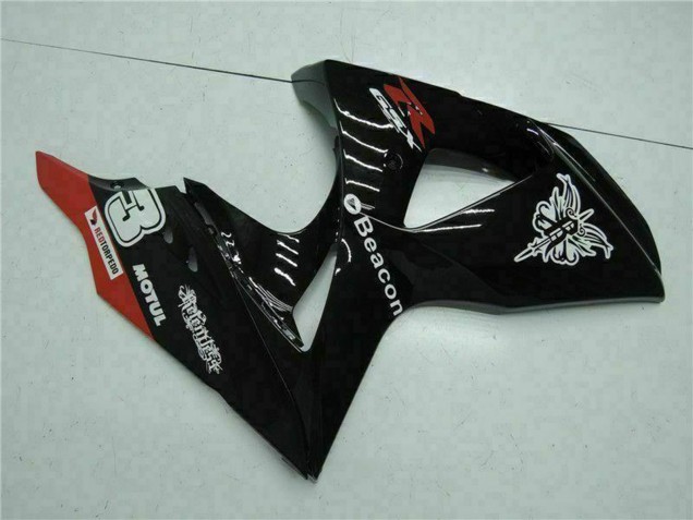 Carena Moto Suzuki GSXR 1000 2009-2016 - Nero Lucido Rosso Faro Motul
