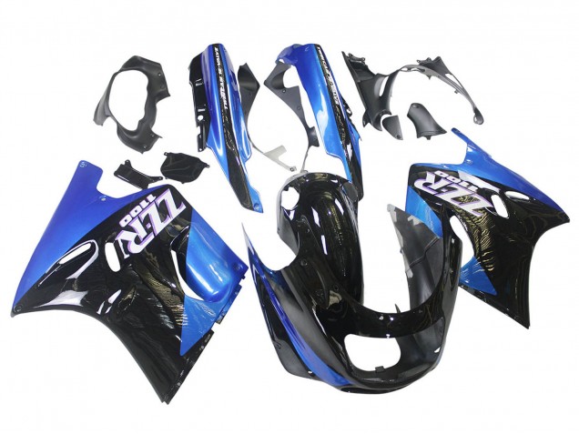 Carena Moto Kawasaki ZZR1100 1990-1992 - Blu Nero Lucido