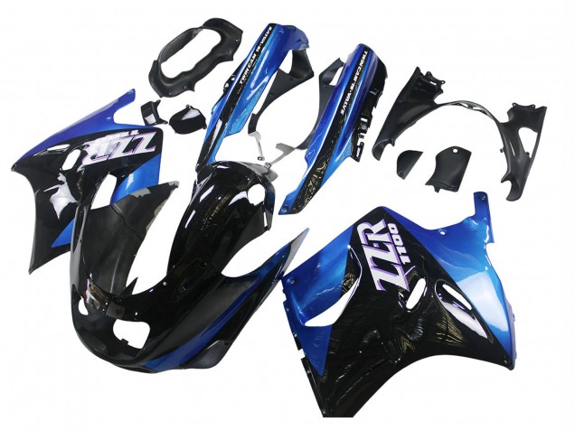 Carena Moto Kawasaki ZZR1100 1990-1992 - Blu Nero Lucido