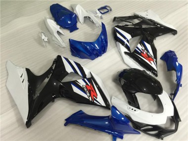 Kit Carena Moto Completo Suzuki GSXR 1000 2009-2016 - Bianco Blu Nero Fabbrica