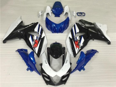 Kit Carena Moto Completo Suzuki GSXR 1000 2009-2016 - Bianco Blu Nero Fabbrica