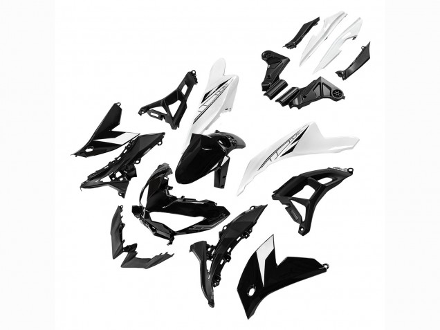 Carena Moto Kawasaki Versys 650 2022-2025 - Nero Lucido Bianco