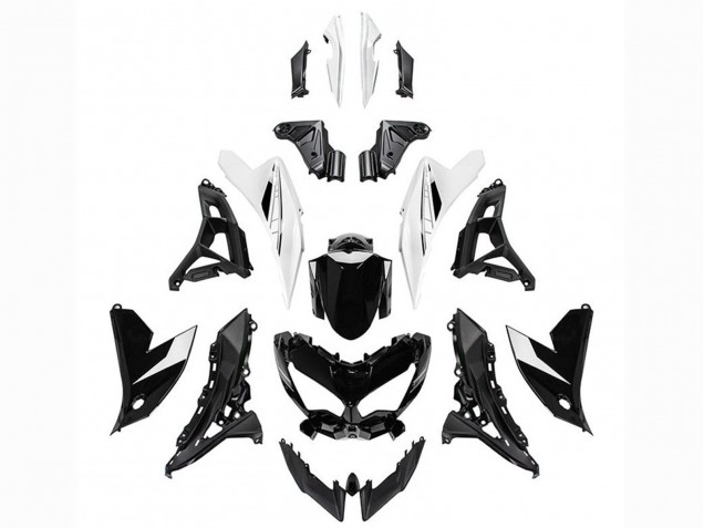 Carena Moto Kawasaki Versys 650 2022-2025 - Nero Lucido Bianco