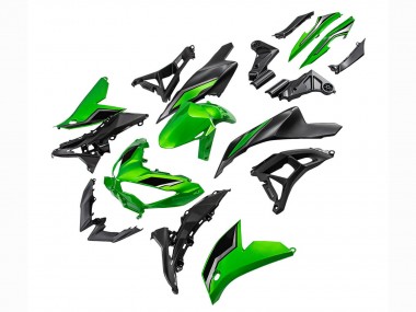 Carena Moto Kawasaki Versys 650 2022-2025 - Verde Nero Lucido Fabbrica