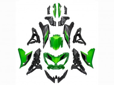 Carena Moto Kawasaki Versys 650 2022-2025 - Verde Nero Lucido Fabbrica