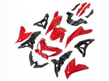 Carena Moto Kawasaki Versys 650 2022-2025 - Rosso Nero Fabbrica