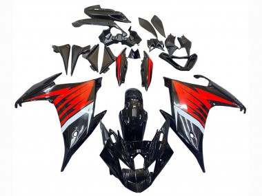 Carena Moto Yamaha FZ6R 2009-2015 - Nero Rosso Bianco Fabbrica