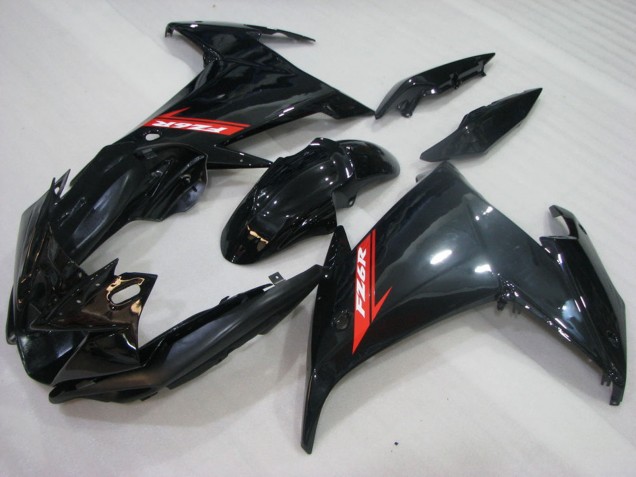 Carena Moto Yamaha FZ6R 2009-2015 - Nero Lucido Rosso