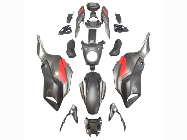 Carena Moto Yamaha MT07/FZ07 2012-2017 - Grigio Rosso
