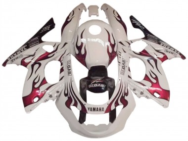 Carena Moto Yamaha YZF600R Thundercat 1996-2007 - Bianco Rosso Scuro Fabbrica