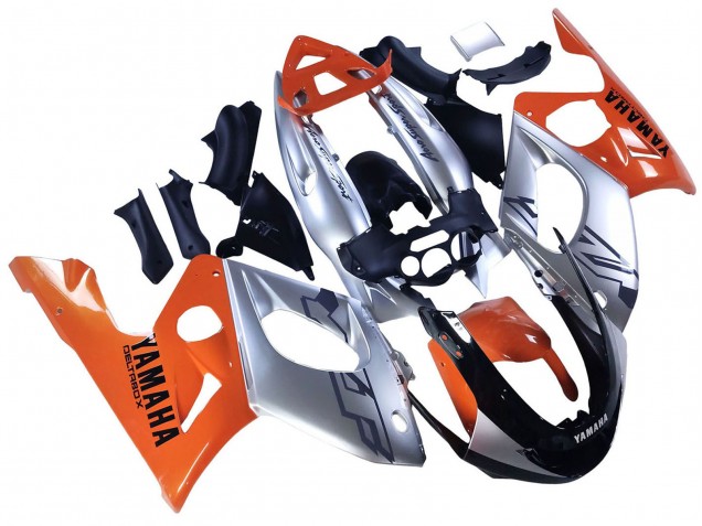 Carena Moto Yamaha YZF600R Thundercat 1996-2007 - Arancia Grigio Nero Lucido
