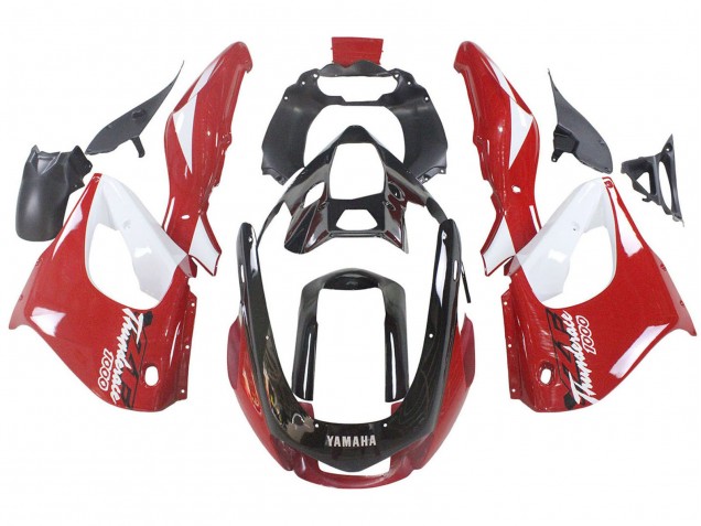 Kit Carena Moto Yamaha YZF 1000R Thunderace 1997-2007 - Rosso Nero Bianco Thunderace