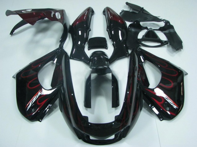 Carena Moto Yamaha YZF 1000R Thunderace 1997-2007 - Nero Rosso Fiamma